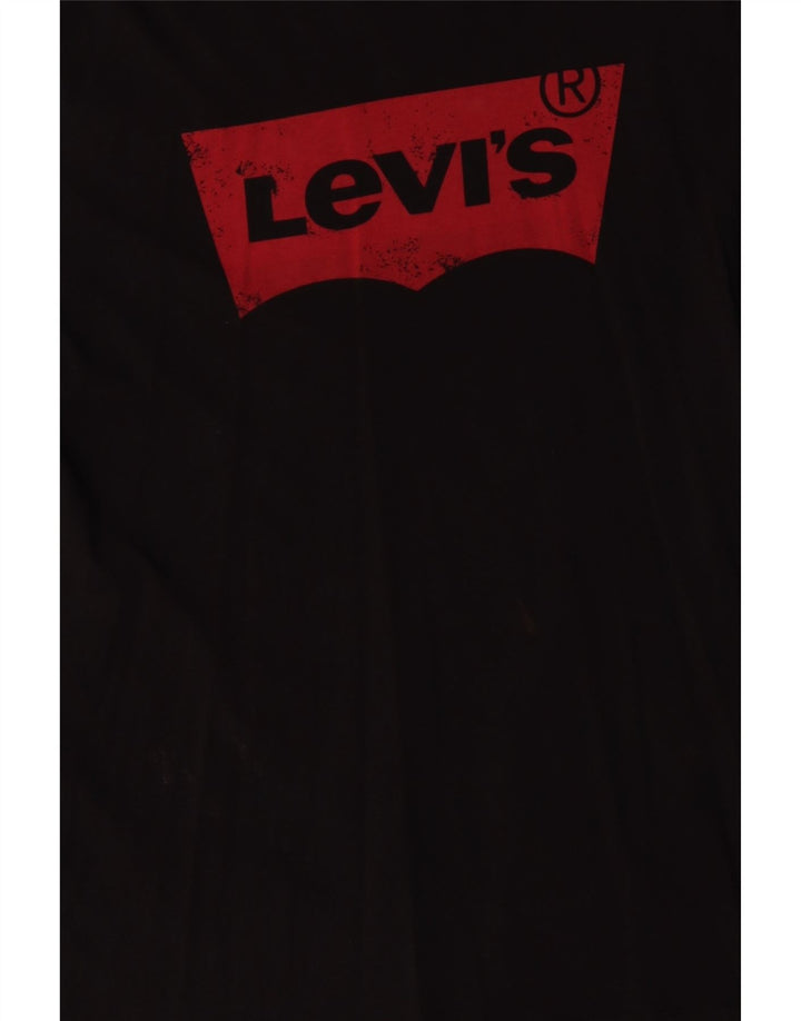 Levi's muška velika crna pamučna majica s grafičkim motivima