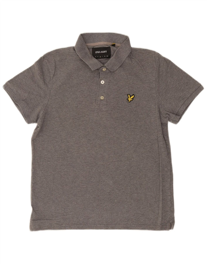 Lyle & Scott muška polo majica srednje sivi flekasti pamuk