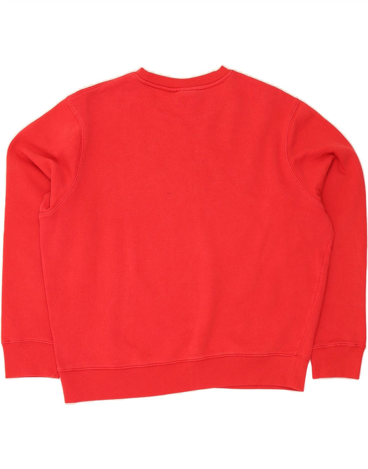 FILA Mens Graphic Sweatshirt Jumper XL Red Cotton Vintage Fila and Second-Hand Fila from Messina Hembry 