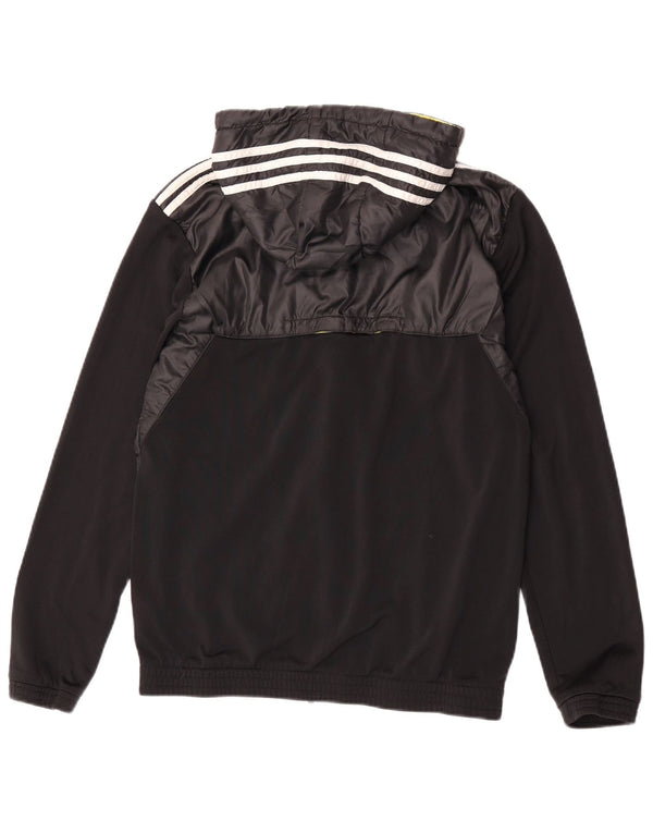 Adidas muška trenirka s kapuljačom gornja jakna UK 38/40 srednji crni poliester
