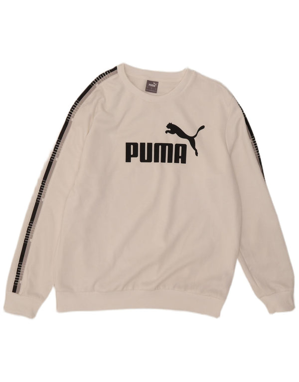Puma muška majica s grafičkim motivima, veliki bijeli poliester
