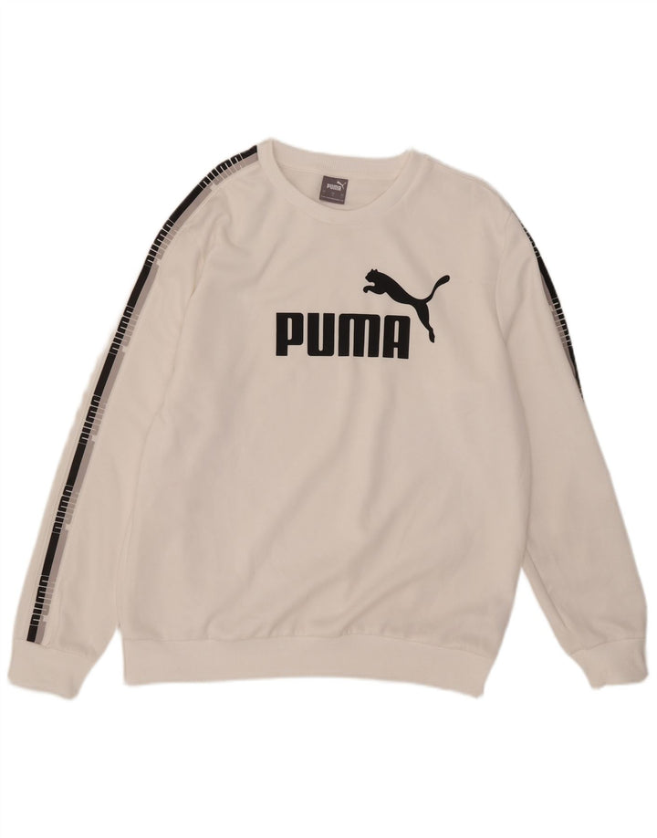 Puma muška majica s grafičkim motivima, veliki bijeli poliester