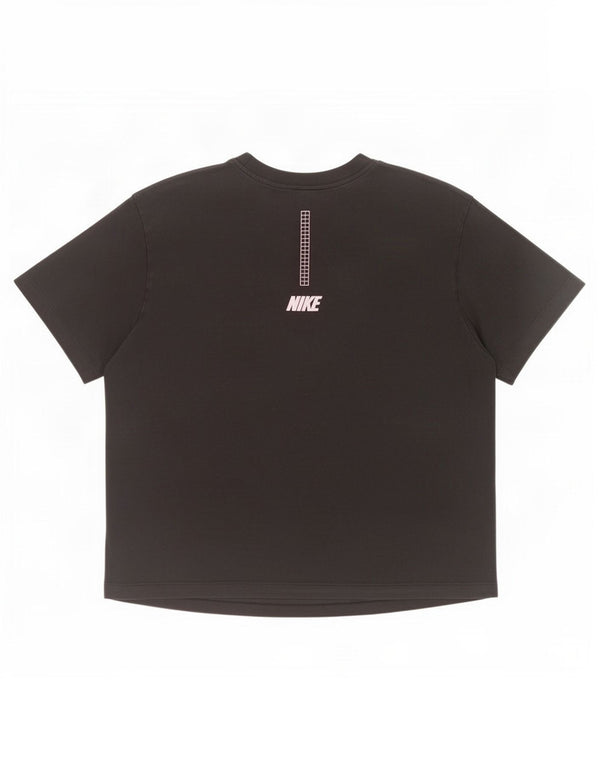 Nike Ženska majica kratkih rukava UK 14 Srednje crni pamuk