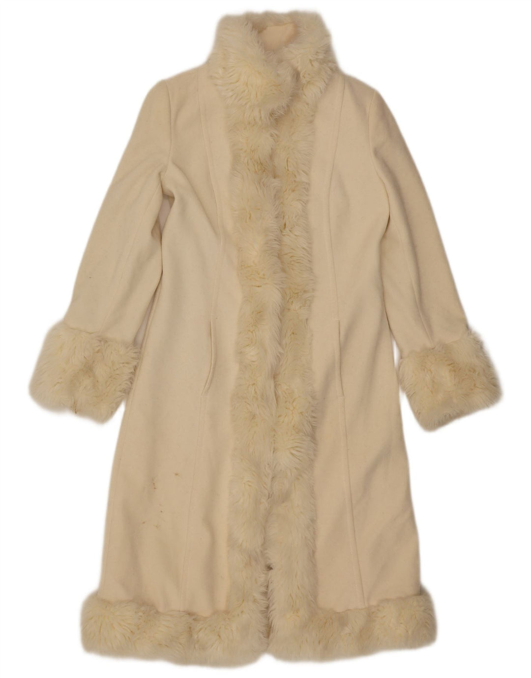 Zara ženski kaput UK 10 Small Beige Wool