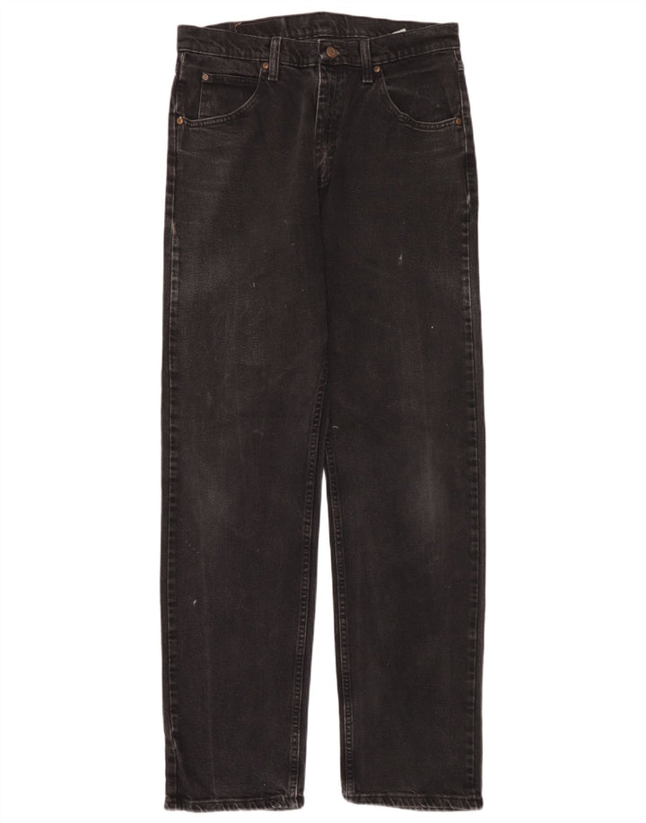 Wrangler muške ravne traperice W32 L34 crni pamuk