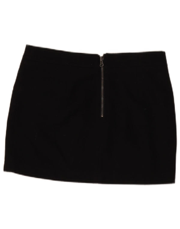 Benetton ženska mini suknja IT 42 srednje W30 crna vuna