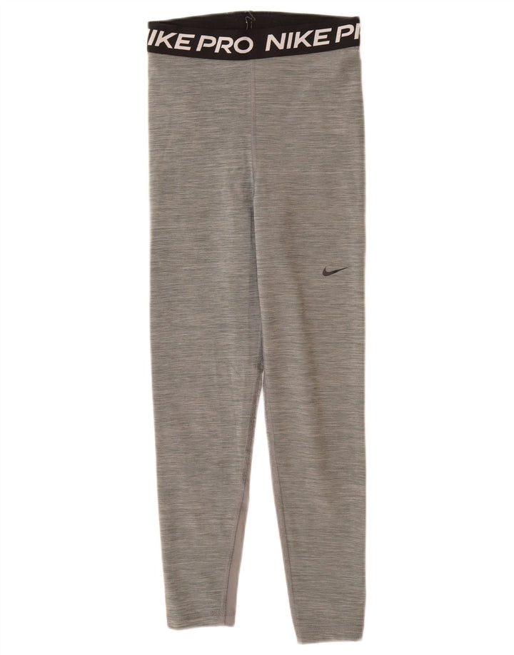 Nike Ženske Dri Fit grafičke tajice UK 6 XS sivi poliester