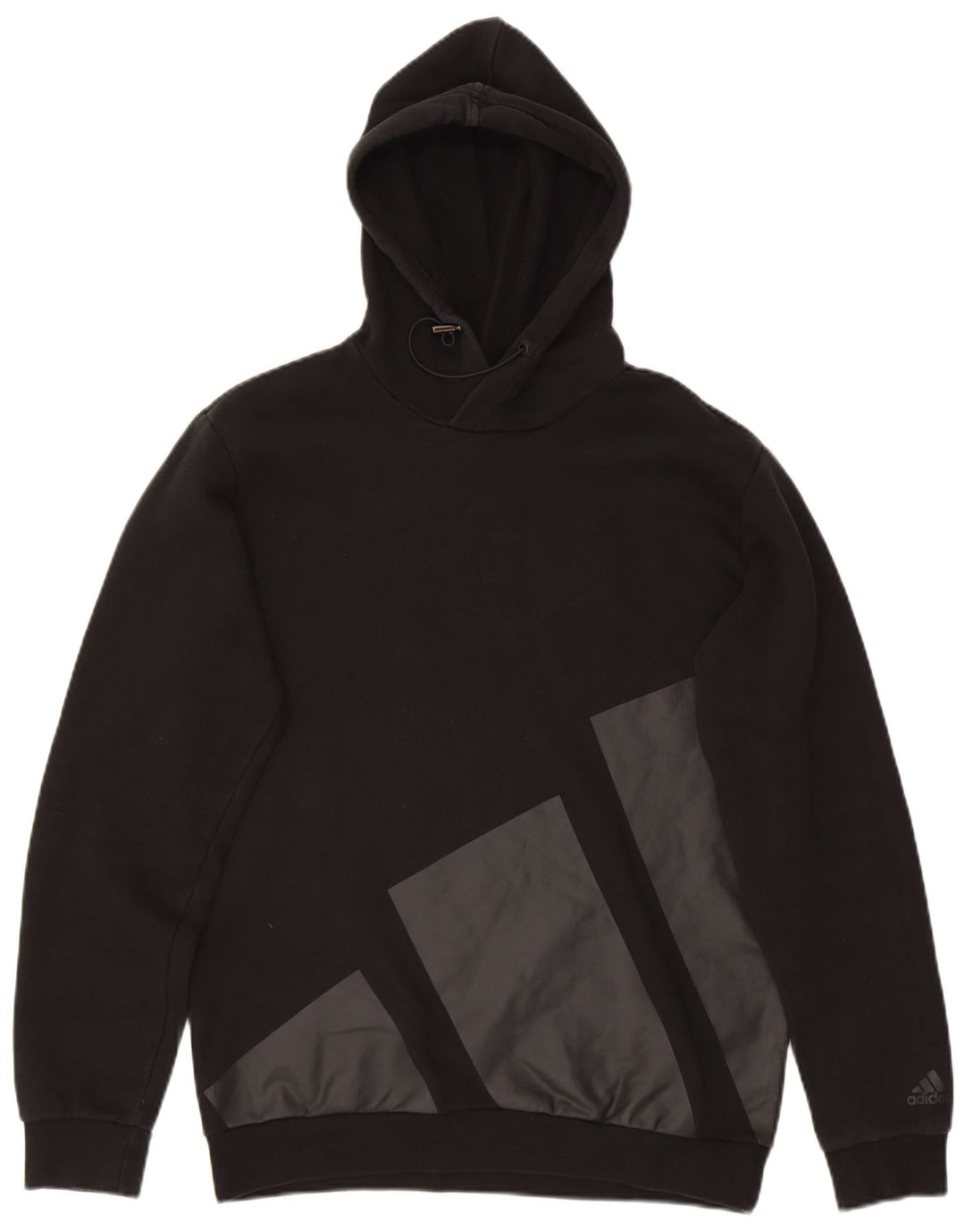 ADIDAS Mens Graphic Hoodie Jumper Medium Black