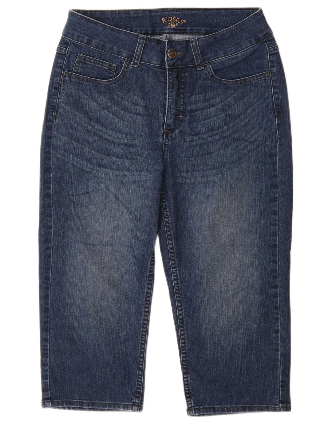 LEE Ženske kapri traperice slobodnog kroja Riders US 8 srednje W28 L18 plavi pamuk
