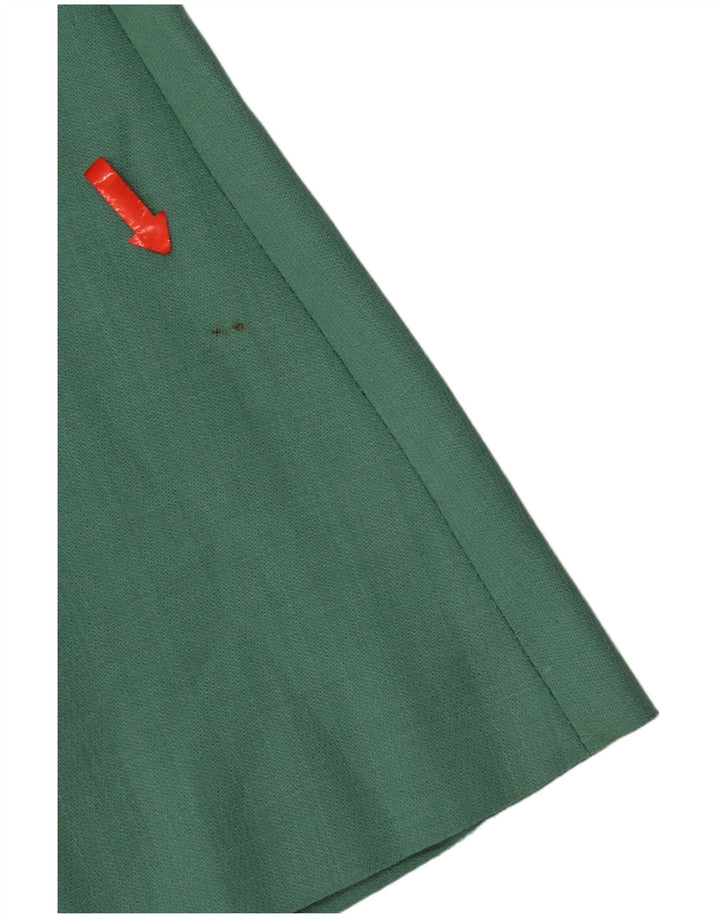 Vintage ženski set od 2 komada s 1 gumbom UK 12 Srednji W28 Zeleni acetat