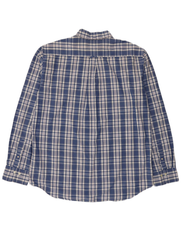 Gant muška košulja veličina 45/46 18 2XL plavi karirani pamuk
