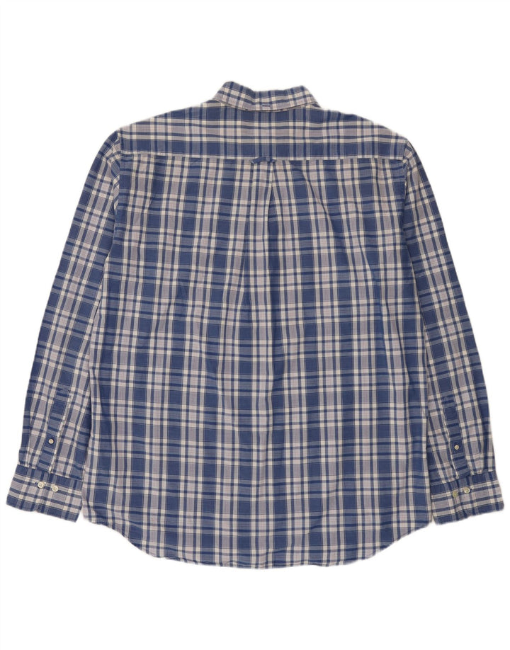 Gant muška košulja veličina 45/46 18 2XL plavi karirani pamuk
