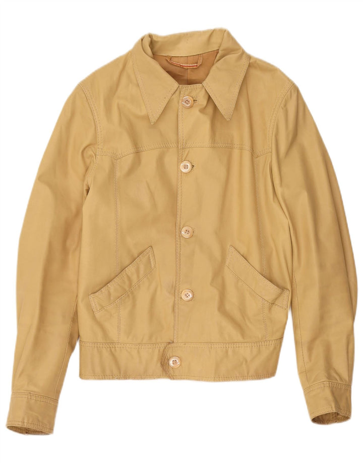 Vintage ženska bomber jakna UK 10 Mala bež