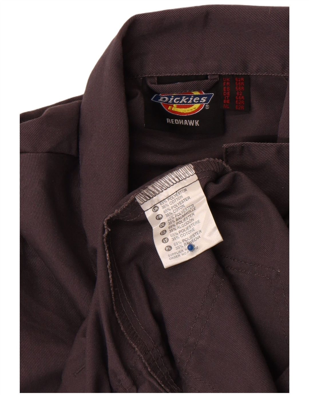 Dickies muški kombinezon Redhawk 3/4 rukava UK 52 5XL sivi poliester