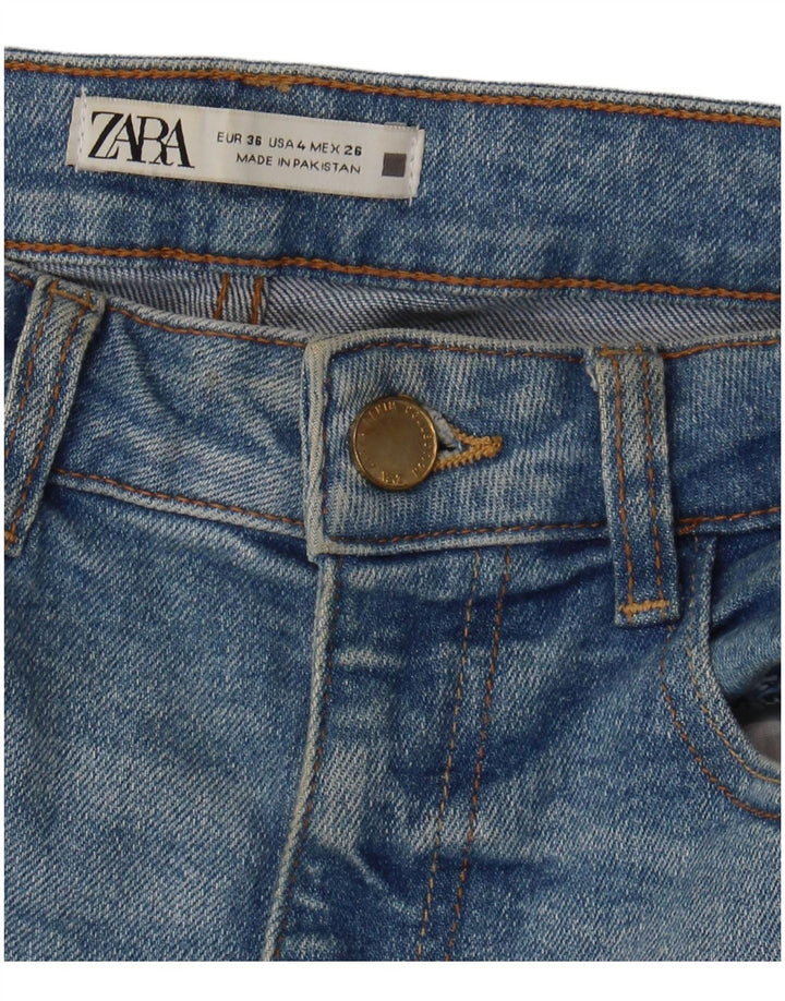 Zara ženske lepršave traperice EU 36 XS W26 L30 Plave