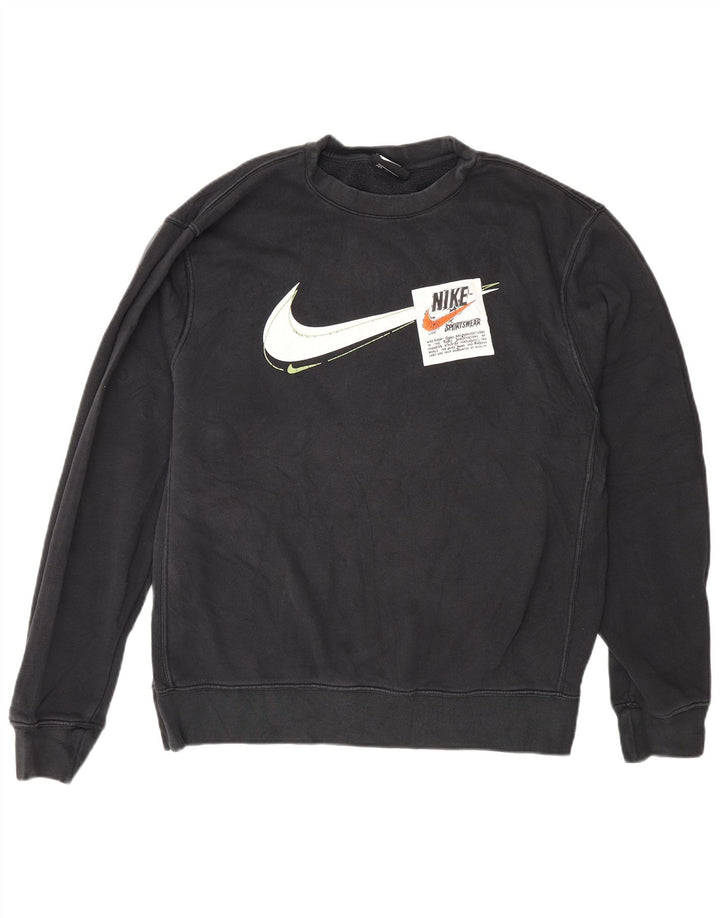 Nike muška trenirka s grafičkim motivima Srednji crni pamuk