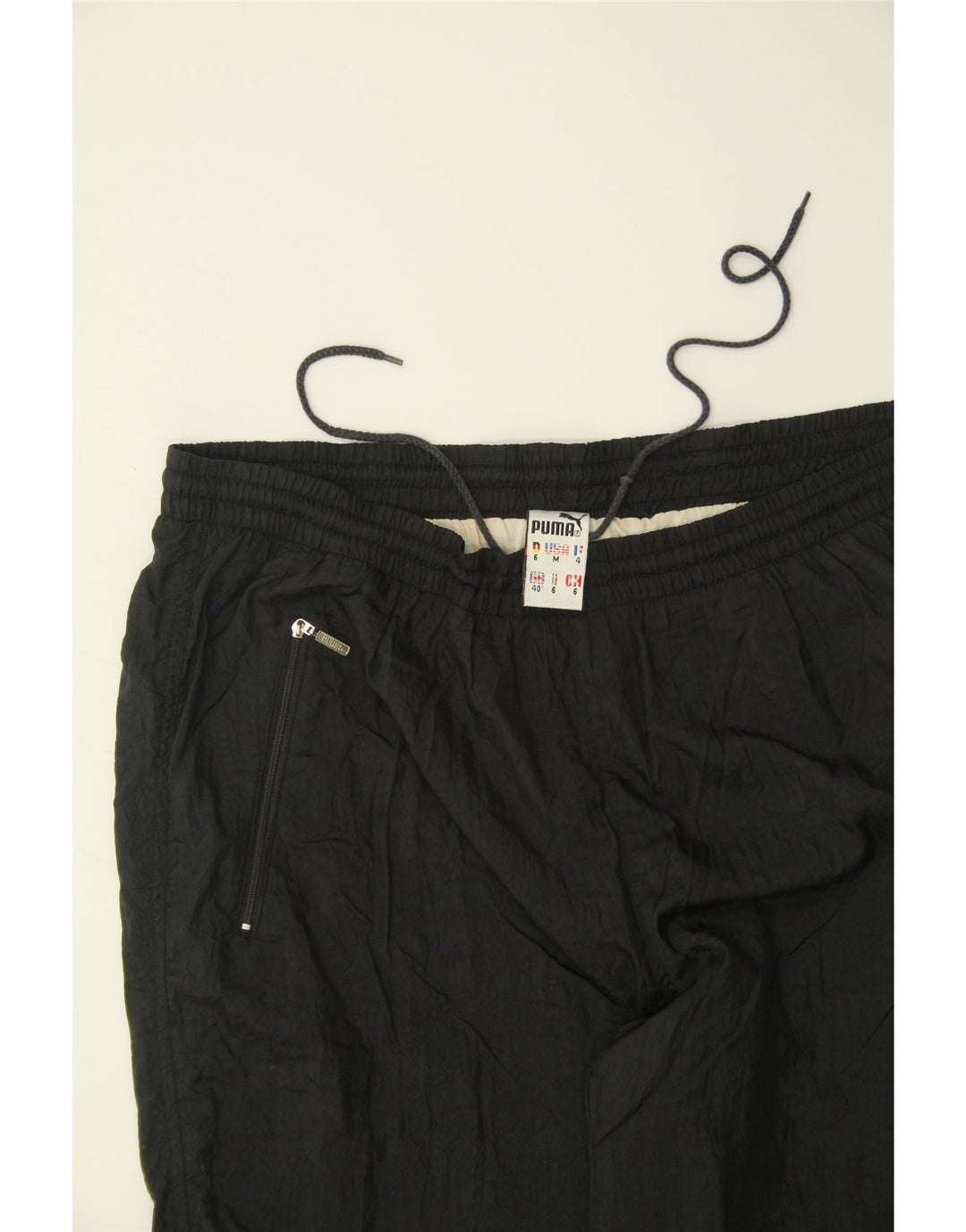 PUMA Mens Tracksuit Trousers Joggers UK 40 Medium Black Polyamide Vintage Puma and Second-Hand Puma from Messina Hembry 