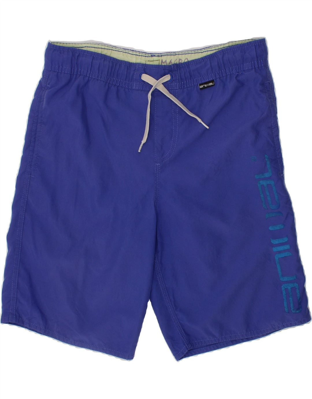 ANIMAL Boys Graphic Swimming Shorts 9-10 Years  Blue Polyester Vintage Animal and Second-Hand Animal from Messina Hembry 