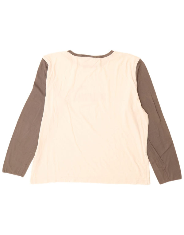 Puma muška grafička majica dugih rukava XL bijeli pamuk u blokovima boja