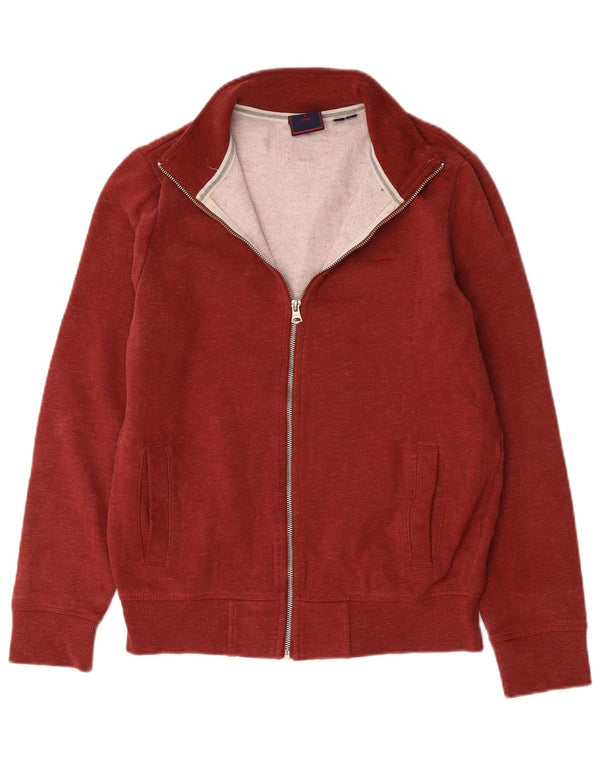 Superdry muška gornja jakna od srednje crvene pamučne trenirke