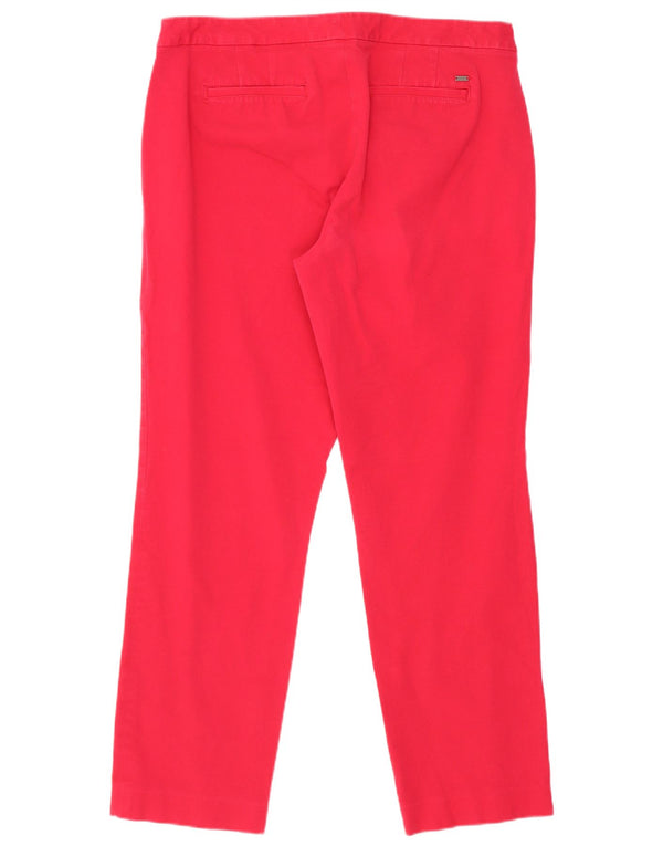 Tommy Hilfiger Ženske kratke chino hlače US 10 Large W30 L26 Crveni pamuk