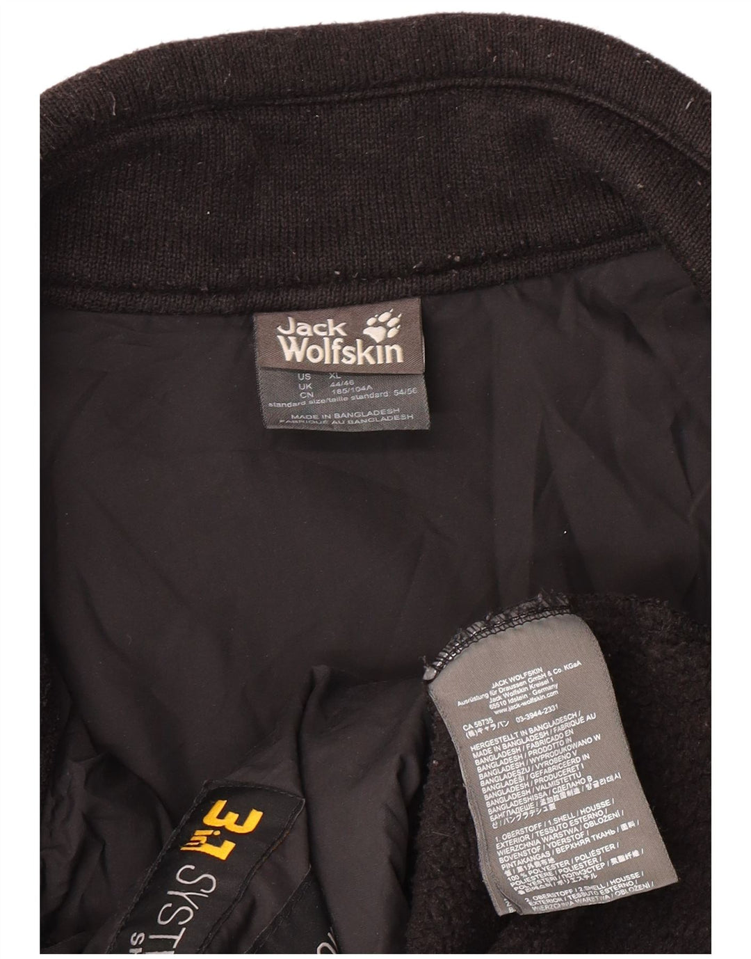 JACK WOLFSKIN muška jakna od flisa UK 44/46 XL crni poliester