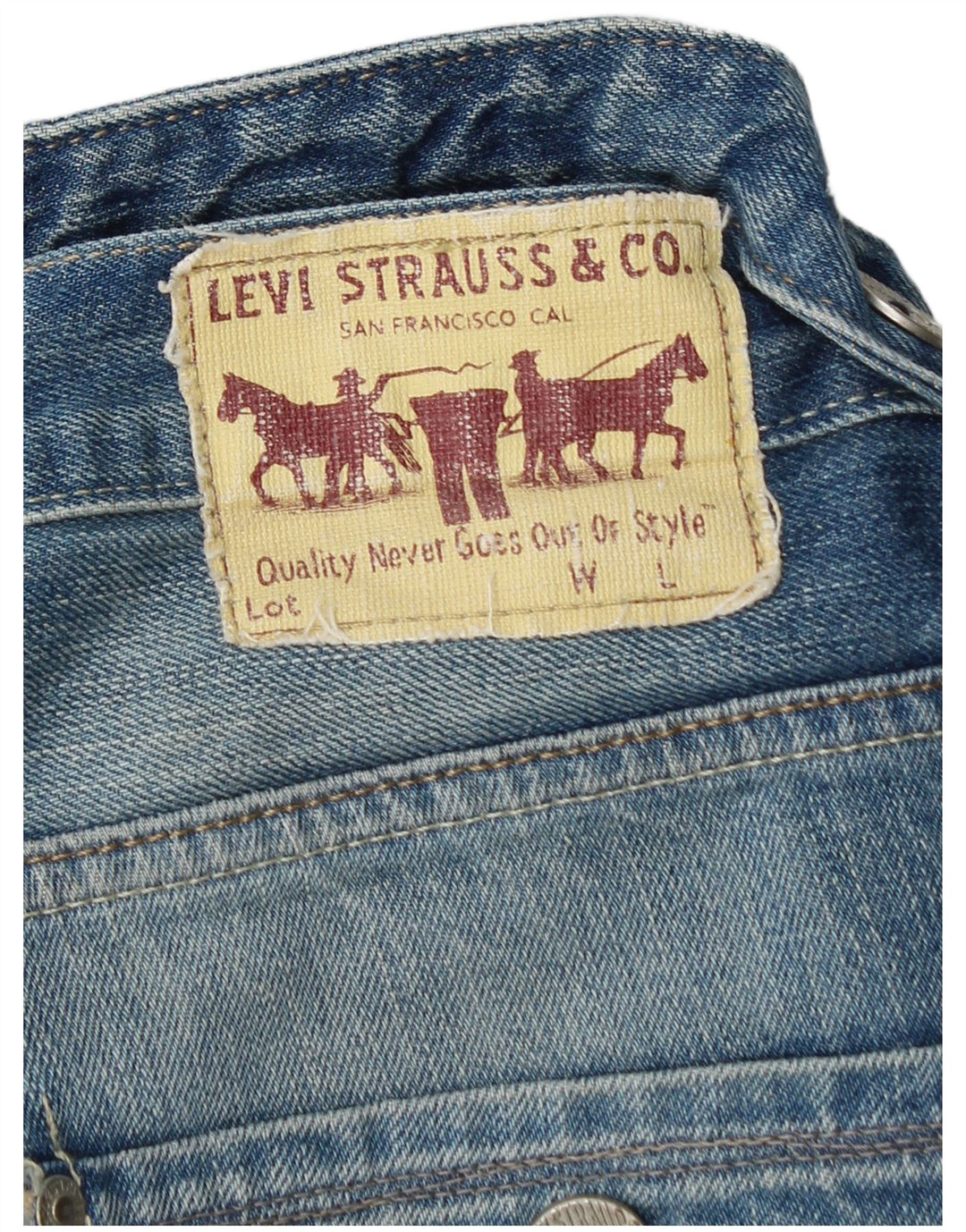 LEVI'S Ženske 504 Bootcut traperice W32 L32 Plave