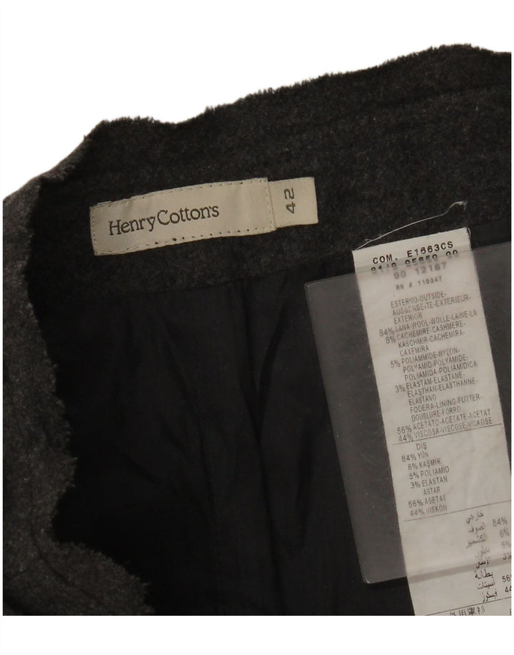 Henry Cottons Ženska suknja A-kroja IT 42 Srednje W28 Siva vuna