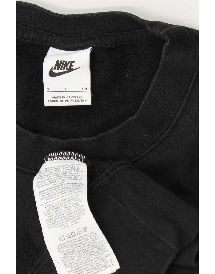 Nike ženska majica prekomjerne veličine UK 10, mali crni pamuk