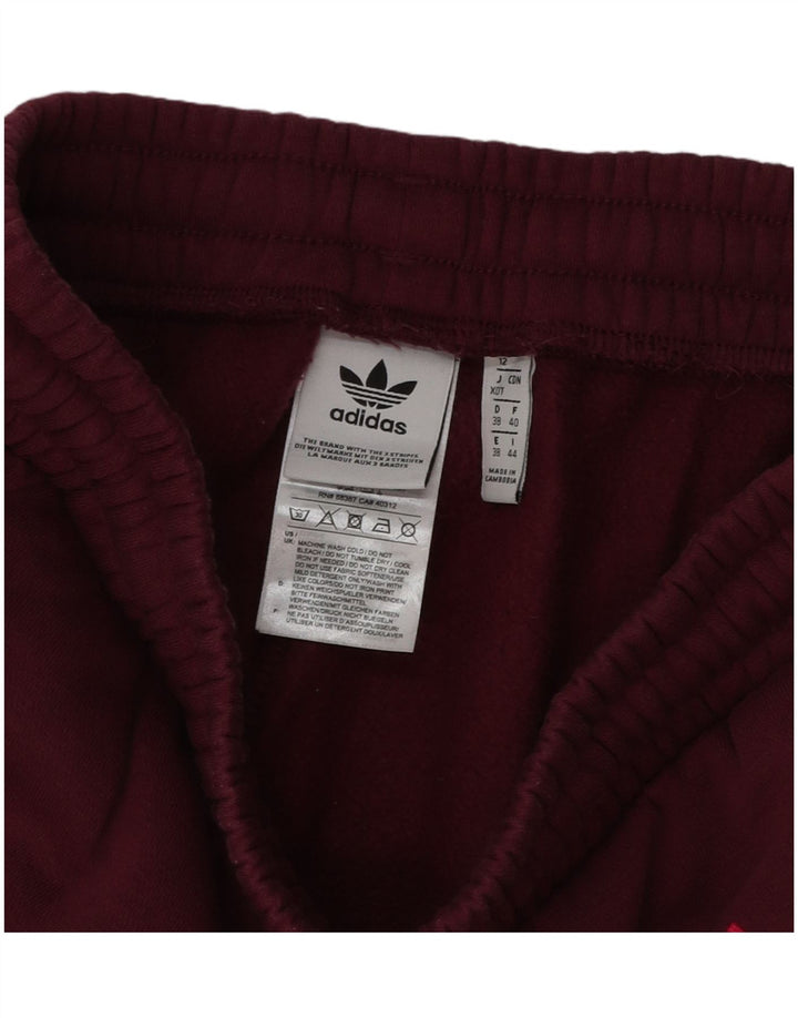 ADIDAS Ženske trenirke s grafičkim motivima Joggers UK 12 Srednje bordo
