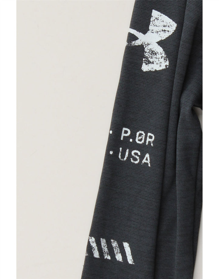 Under Armour Boys Graphic Pulover Trenirka Top 9-10 Years srednje siva