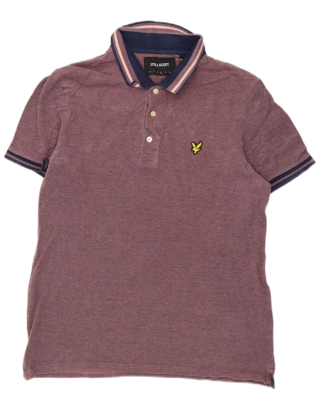 Lyle & Scott muška polo majica velika ružičasta pamuk