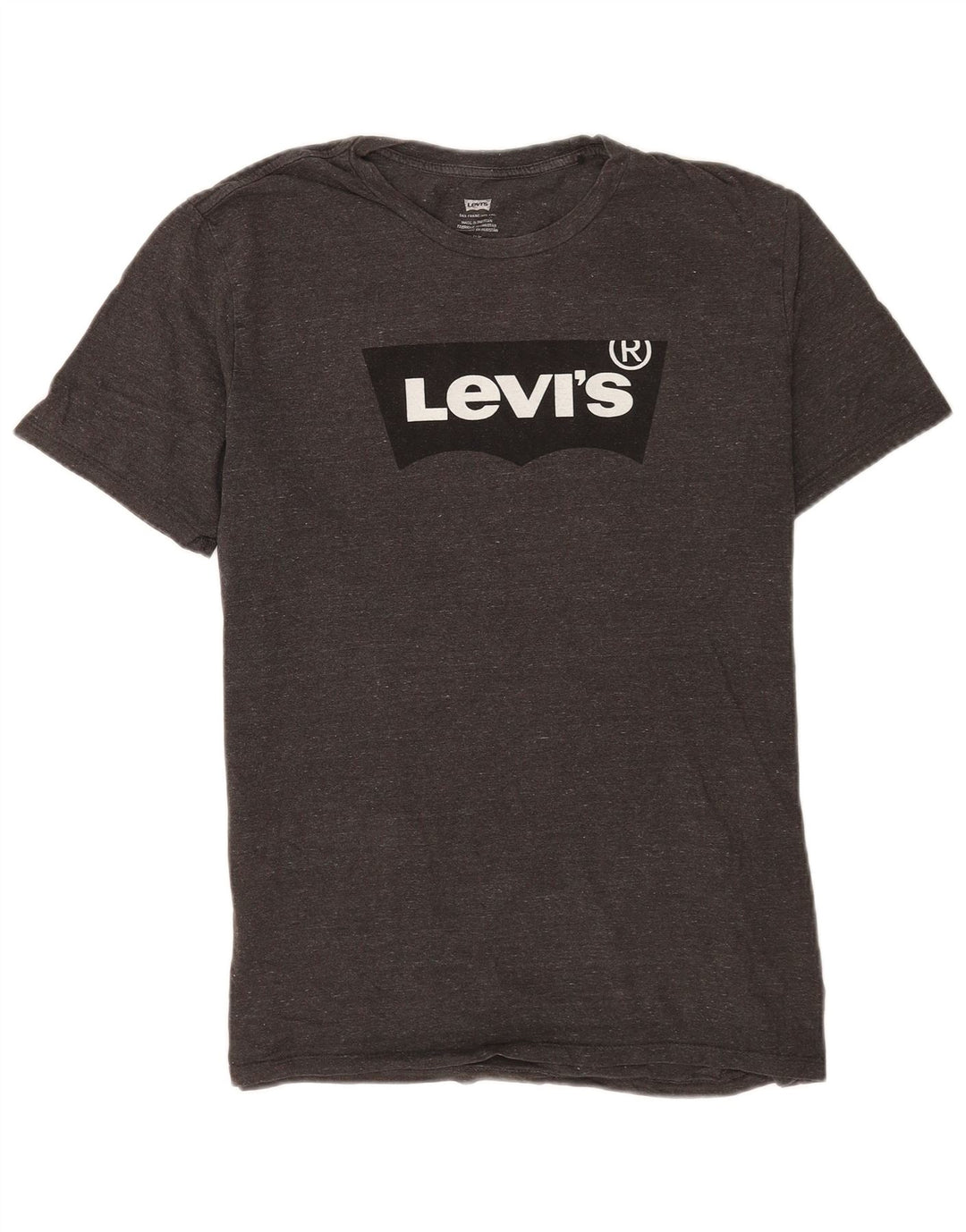 Levi's muška majica kratkih rukava s grafičkim motivima, veliki sivi flekasti pamuk