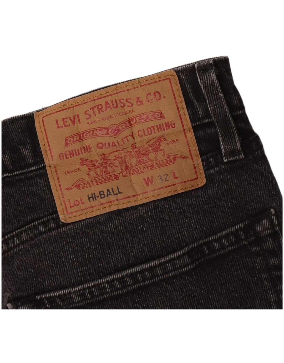 Levi's muške ravne traperice s loptom W32 L26 crne