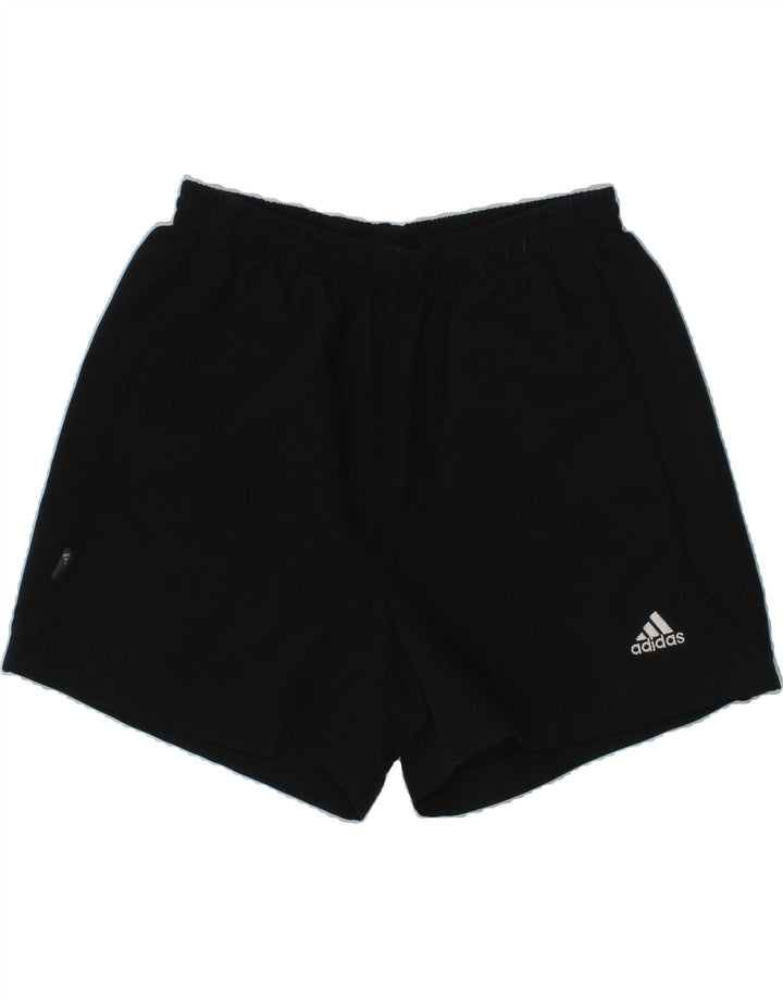 ADIDAS Boys Sport Shorts 9-10 Years Black Polyester | Vintage Adidas | Thrift | Second-Hand Adidas | Used Clothing | Messina Hembry 