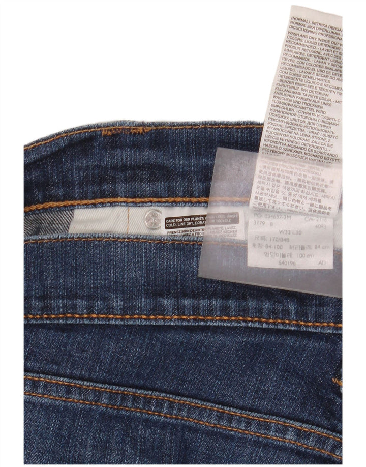 Levi's muške ravne traperice W33 L30 plavi pamuk