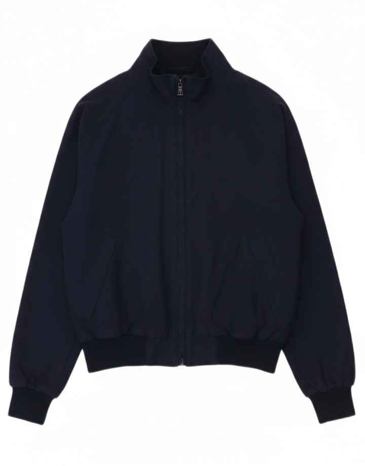 HENRI LLOYD Mens Bomber Jacket UK 36 Small Navy Blue Cotton