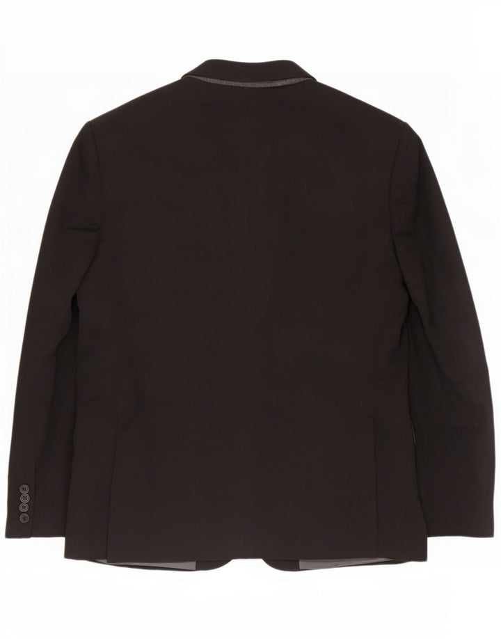 Marks & Spencer muška jakna sa 2 gumba UK 44 XL crni poliester