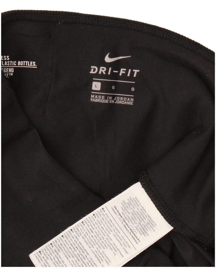 Nike Ženske Dri Fit Leggings UK 14 Veliki crni poliester