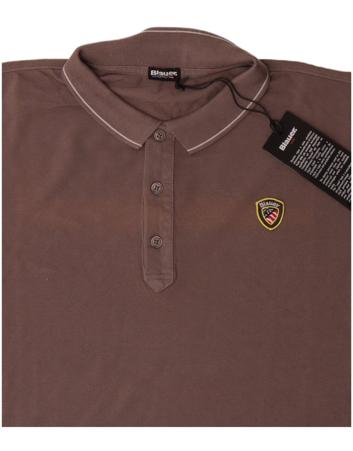 BLAUER muška polo majica XL sivi pamuk