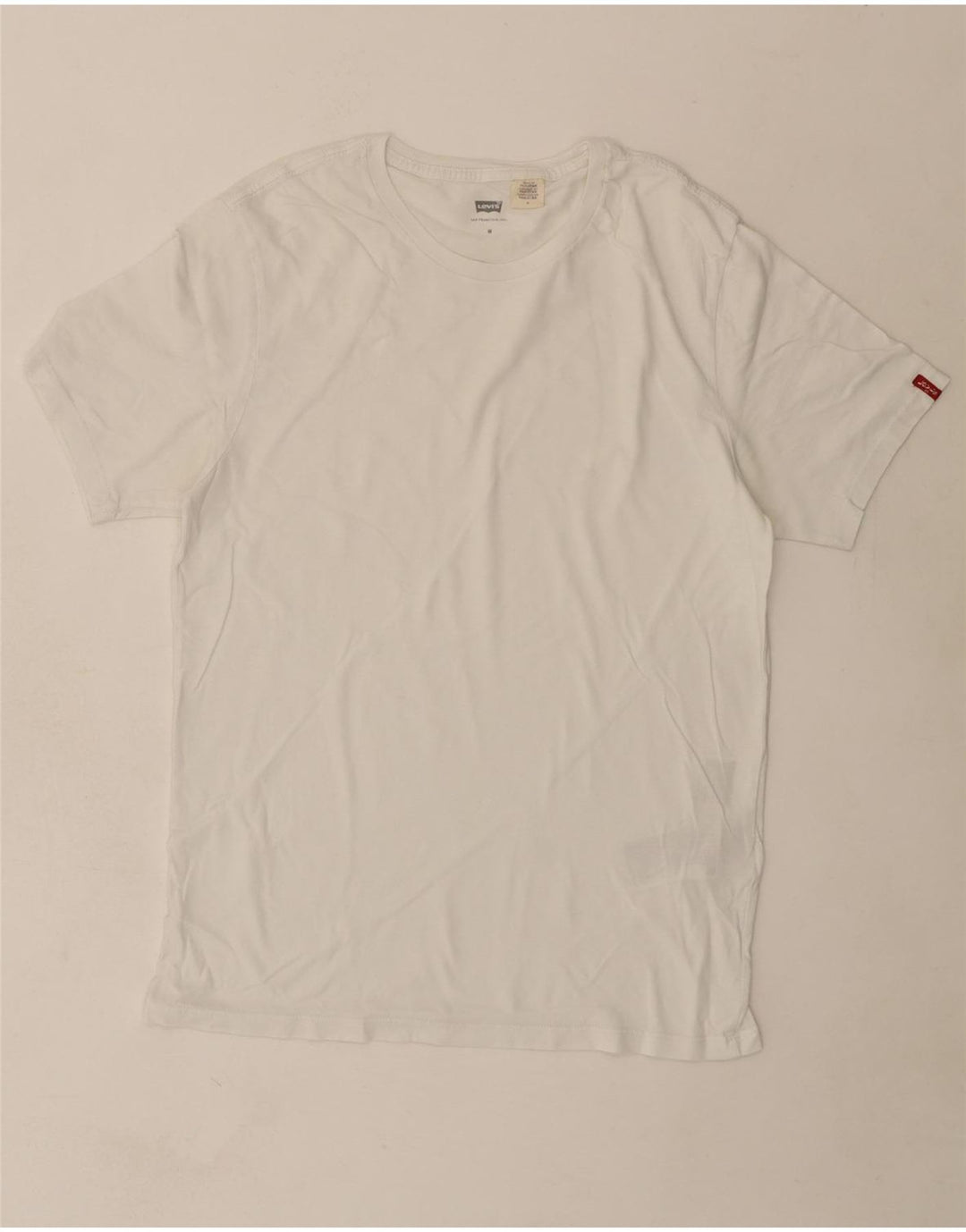 LEVI'S Mens T-Shirt Top Medium White Cotton Vintage Levi's and Second-Hand Levi's from Messina Hembry 