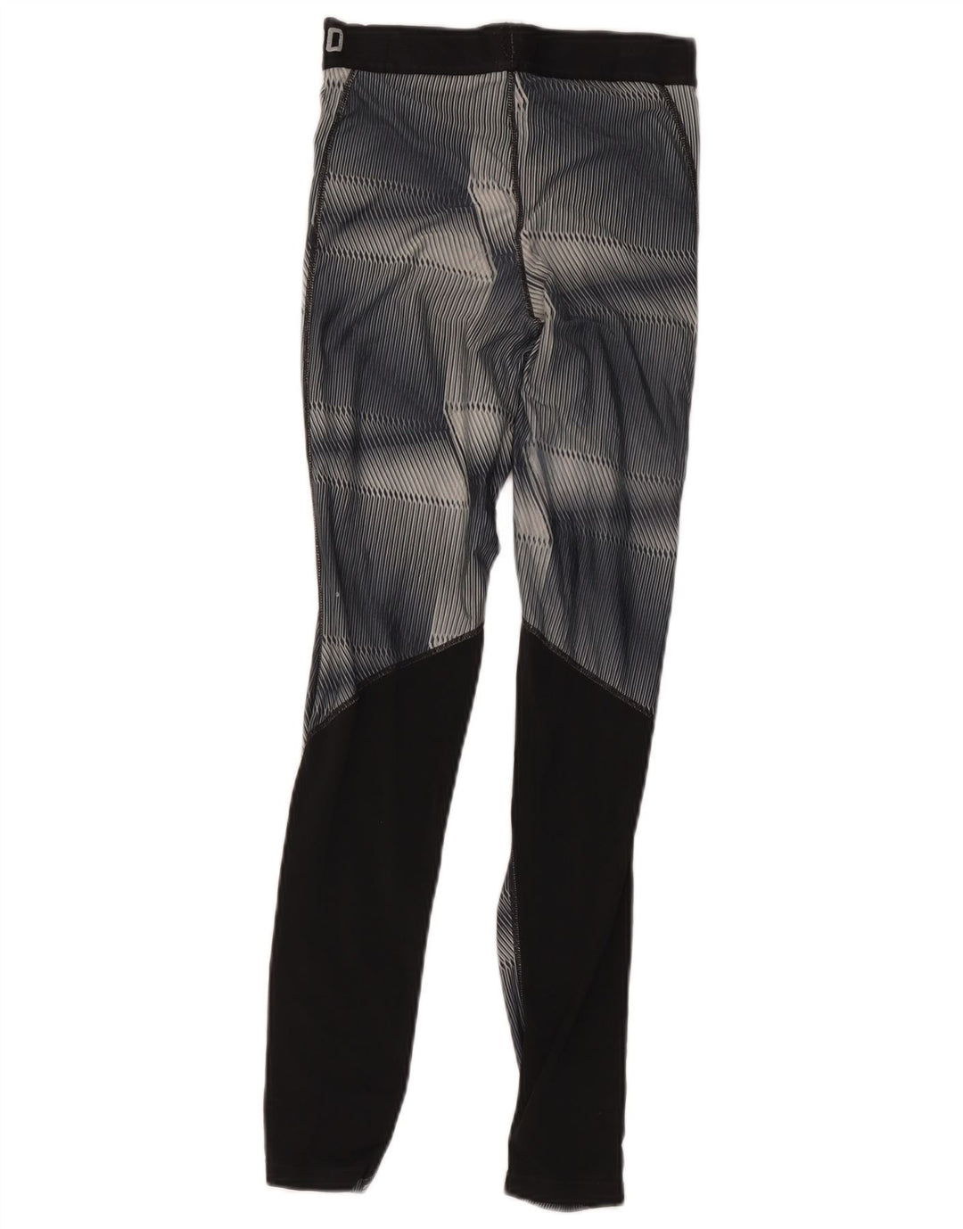 Nike Boys Graphic Leggings 10-11 Years Gray Colourblock Poliester