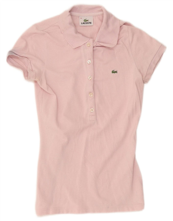 Lacoste ženska polo majica veličina 34 mala ružičasta pamuk