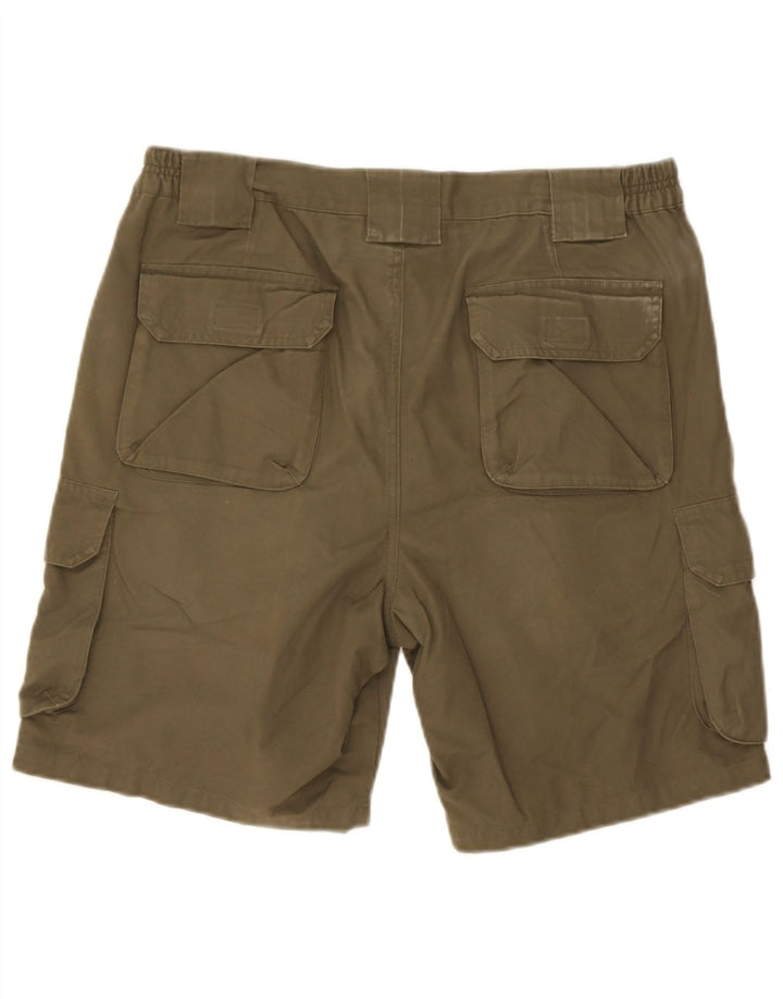 Zara muške kargo kratke hlače EU 42 Large W32 kaki pamuk