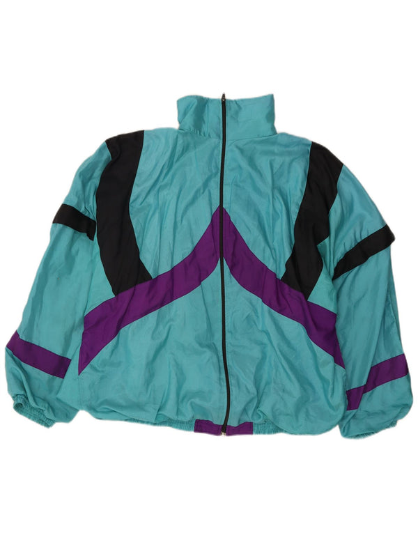 VINTAGE muška velika jakna trenirke široke tirkizne boje