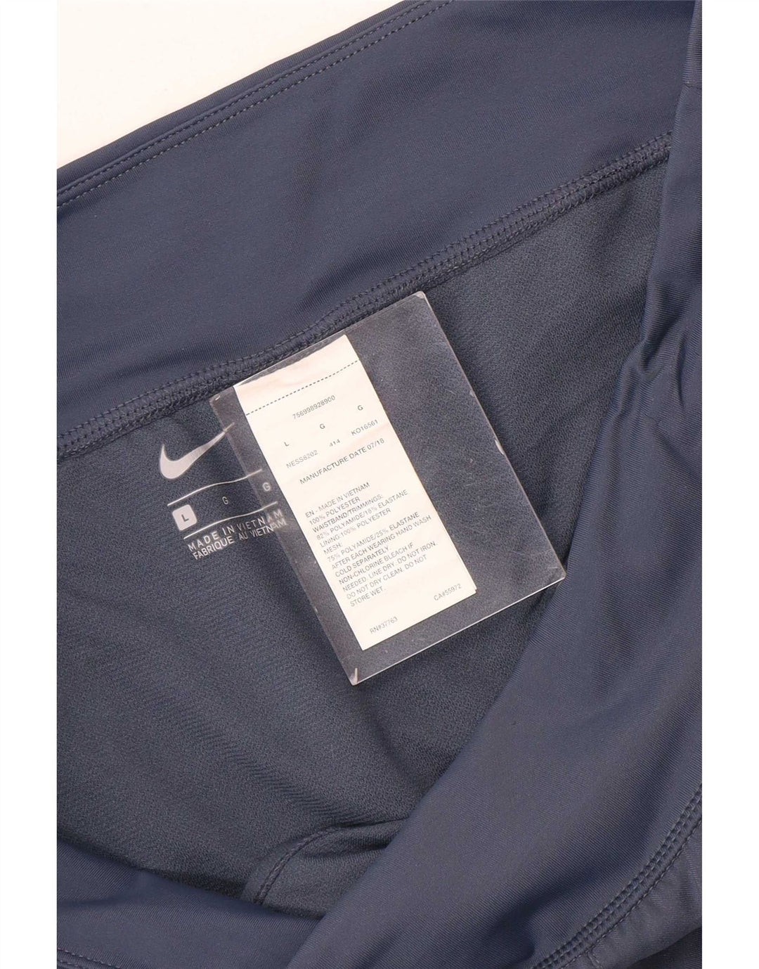 Nike ženske sportske kratke hlače UK 16 veliki tamnoplavi poliester