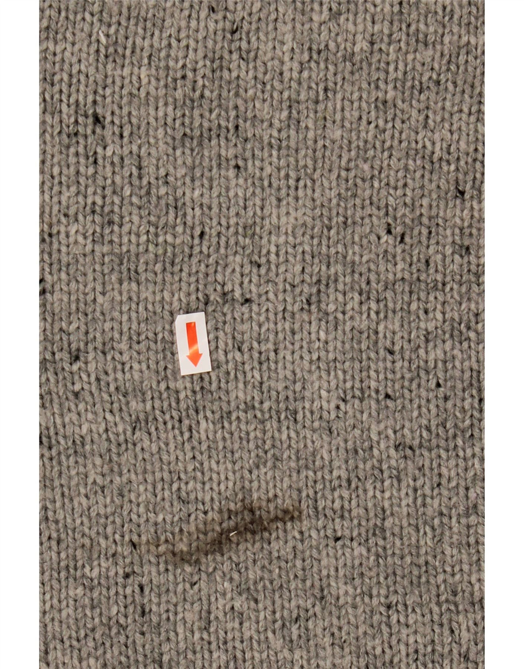 NAUTICA Muški pulover s dugmadima i ovratnikom XL sivi flekasti akril