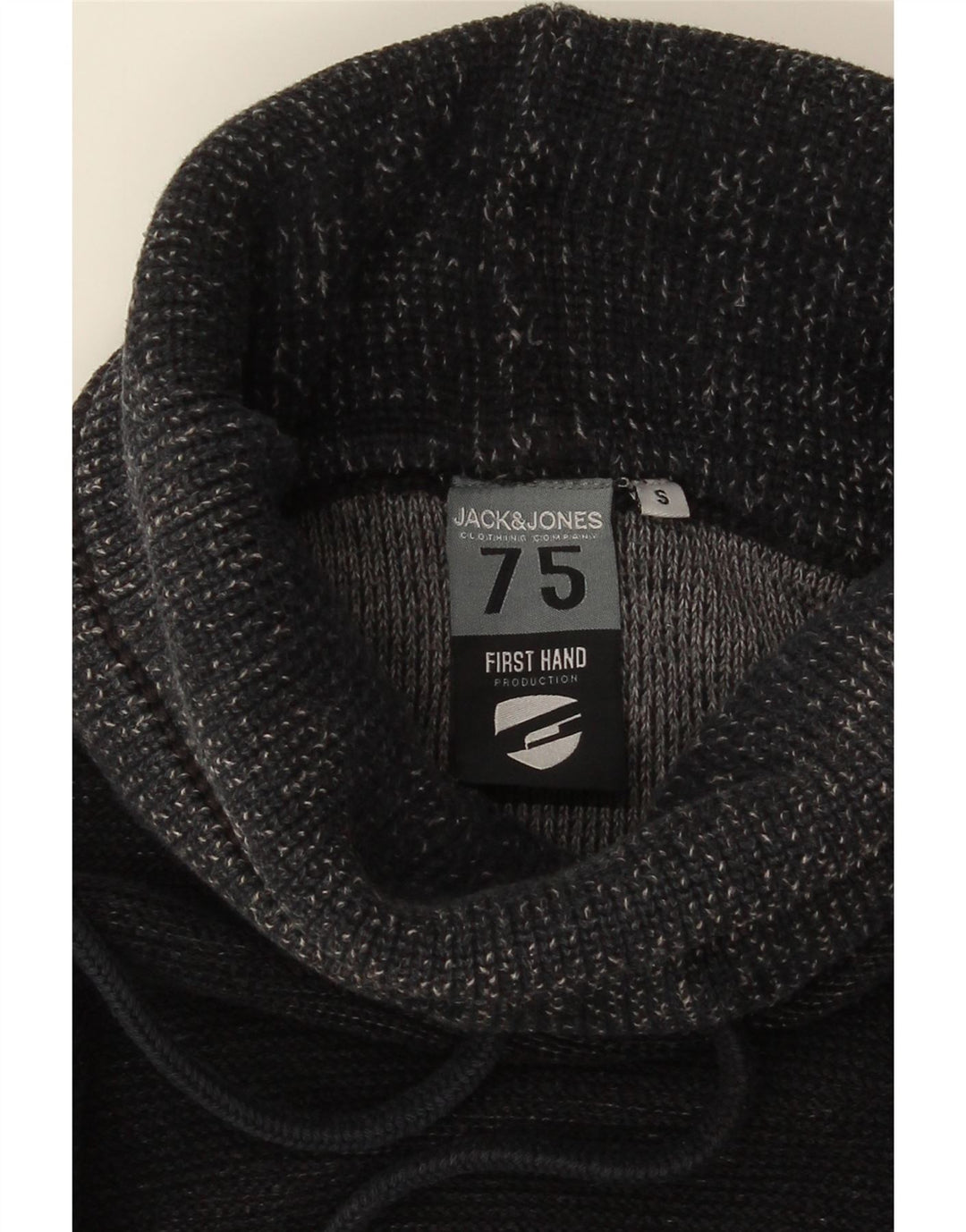 JACK & JONES Muški pulover s rol izrezom Mali sivi