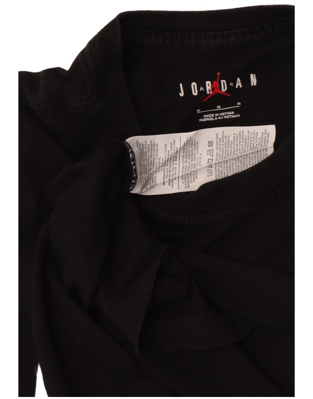 Jordan muška majica kratkih rukava s zračnim grafikama Srednji crni pamuk