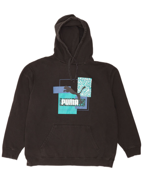 Puma muška majica s kapuljačom XL, crni pamuk